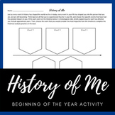 History of Me | Get to Know You Activity 