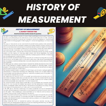 Preview of History of Measurement Reading Comprehension | International System of Units SI