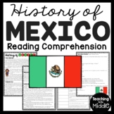 History of Mexico Reading Comprehension Worksheet North America