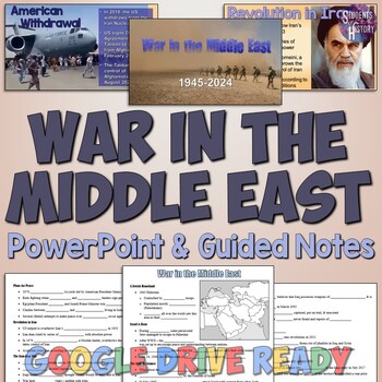 Preview of Middle East Conflicts PowerPoint and Guided Notes