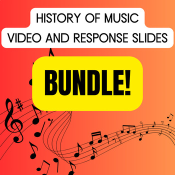 Preview of History of Music Student Webquest Series Bundle