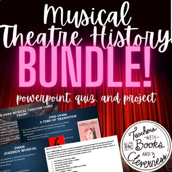 Preview of History of Musical Theatre PPT, Quiz, and Poster Project!