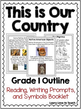 Preview of History of Our Country Outline and Printables K-2