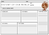 History of Our World Graphic Organizer