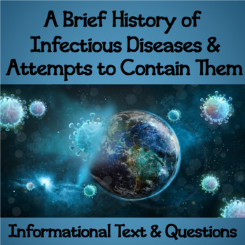 Preview of A History of PANDEMICS Informational Text Passage & Comprehension Questions FREE