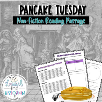 Preview of History of Pancake Tuesday Evidence-based Reading Passage & Critical Thinking 