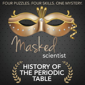 Preview of History of Periodic Table Activity - Masked Scientist Printable Game