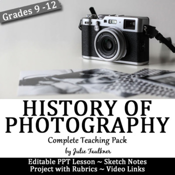 Preview of History of Photography, Complete Teaching Pack & Research Project