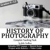 History of Photography, Complete Teaching Pack & Research Project