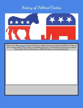 Preview of History of Political Parties HyperDoc