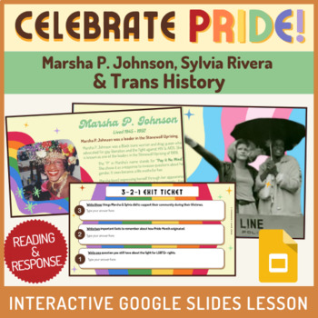 Preview of History of Pride: Marsha P. Johnson & Sylvia Rivera | Google Slides Lesson