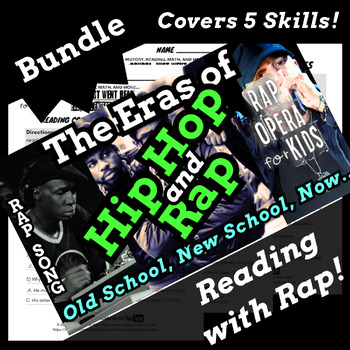 Preview of Rap Music History Fun End of Year ELA Reading Activities for Middle School