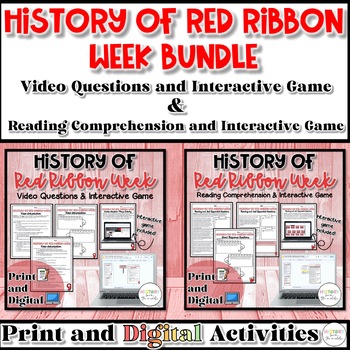 Preview of History of Red Ribbon Week BUNDLE - Print and Digital