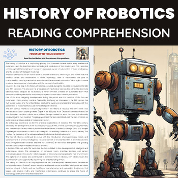 Preview of History of Robotics Reading Comprehension for Robotics History