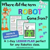 History of Robots - Substitute Robotics Lesson Plan