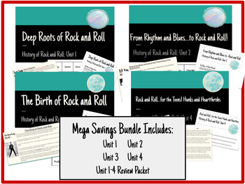 Preview of History of Rock and Roll: Units 1-4 Bundle