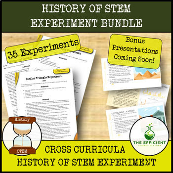 Preview of History of STEM Practicals Bundle - Science, Mathematics and History