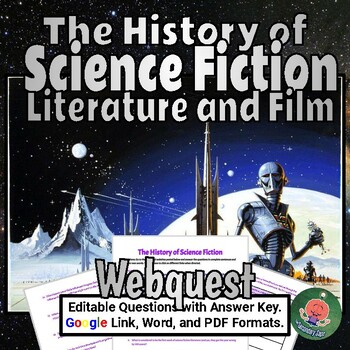 Preview of History of Science Fiction Webquest (Google Link, PDF, DOCX)