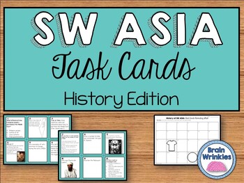 Preview of History of Southwest Asia Task Cards (SS7H2)