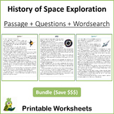 History of Space Exploration Reading Comprehension Bundle