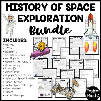 Preview of History of Space Exploration Reading Comprehension Bundle NASA
