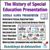 History of Special Education Presentation