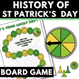 History of St. Patrick's Day Activity w Printable Board Ga