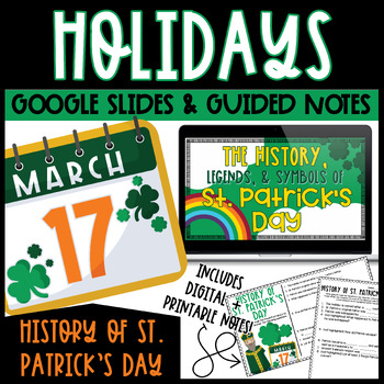 Preview of History of St. Patrick's Day PowerPoint & Guided Notes