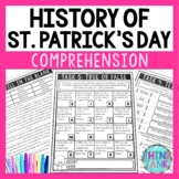 History of St. Patrick's Day Reading Comprehension Challen