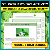 History of St. Patrick’s Day Research Activity, WebQuest, 