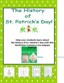 Preview of History of St. Patrick's Day Reading and Writing Activity