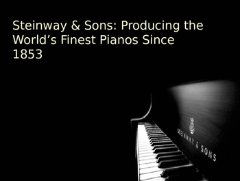 Preview of History of Steinway Pianos