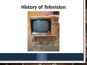 History of Television Book - Editabe PowerPoint version | TPT