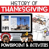 Thanksgiving Activities - History of Thanksgiving PowerPoint