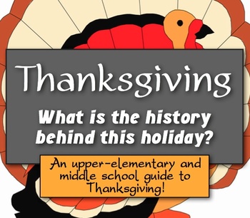 Preview of History of Thanksgiving Reading and Crossword Activity
