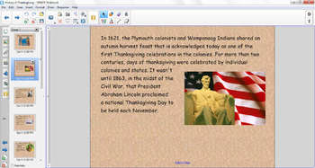 Preview of History of Thanksgiving included SMART Notebook download with embed videos