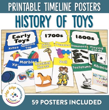 Preview of History of Toys Timeline Posters