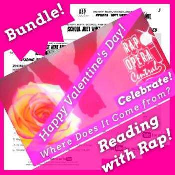Preview of History of Valentine's Day Reading Passage Activities for Middle School
