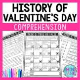 History of Valentine's Day Reading Comprehension Challenge