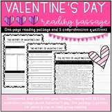 History of Valentine's Day Reading Comprehension Passage