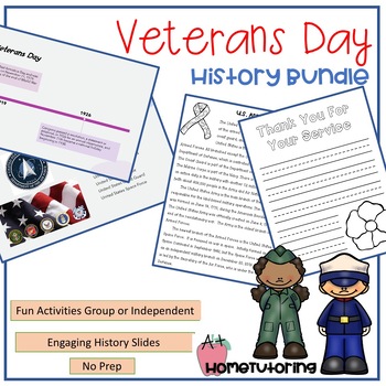 Preview of History of Veterans Day & U.S. Armed Services Bundle