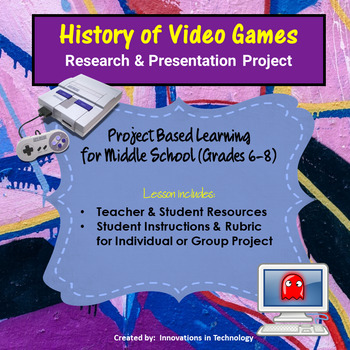 Preview of History of Video Games - Research & Presentation Project | Distance Learning