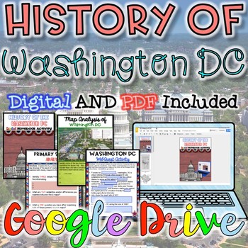 Preview of History of Washington DC - Print and Digital