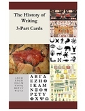 History of Writing 3-Part Cards