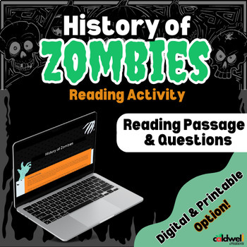 Preview of History of Zombies (Reading Comprehension, Vocabulary, Short Response)