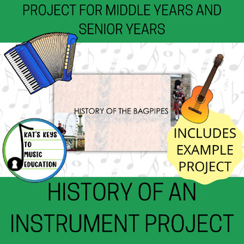 Preview of History of an Instrument Music Project - with Example Project!