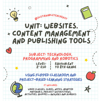 Preview of Websites, content management and publishing tools - Full unit plan