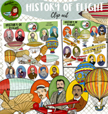 History of flight clipart