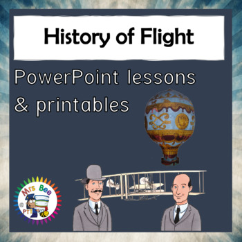 Preview of History of flight & flying Wright & Montgolfier brothers PowerPoints printables