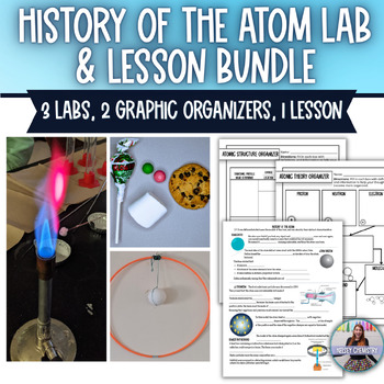 Preview of History of the Atom Bundle - 1 Lesson and 3 Labs - Flame Test, Rutherford
